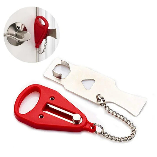 Portable Door Lock for Travel Safety Latch Metal Lock Home Room Hotel Accommodation Door anti Theft Security Lock
