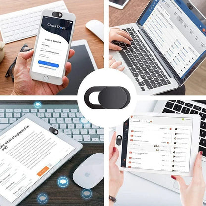 Webcam Cover Shutter Magnet Slider Plastic Camera Cover for Ipad Tablet Web Laptop Pc Camera Mobile Phone Lenses Privacy Sticker